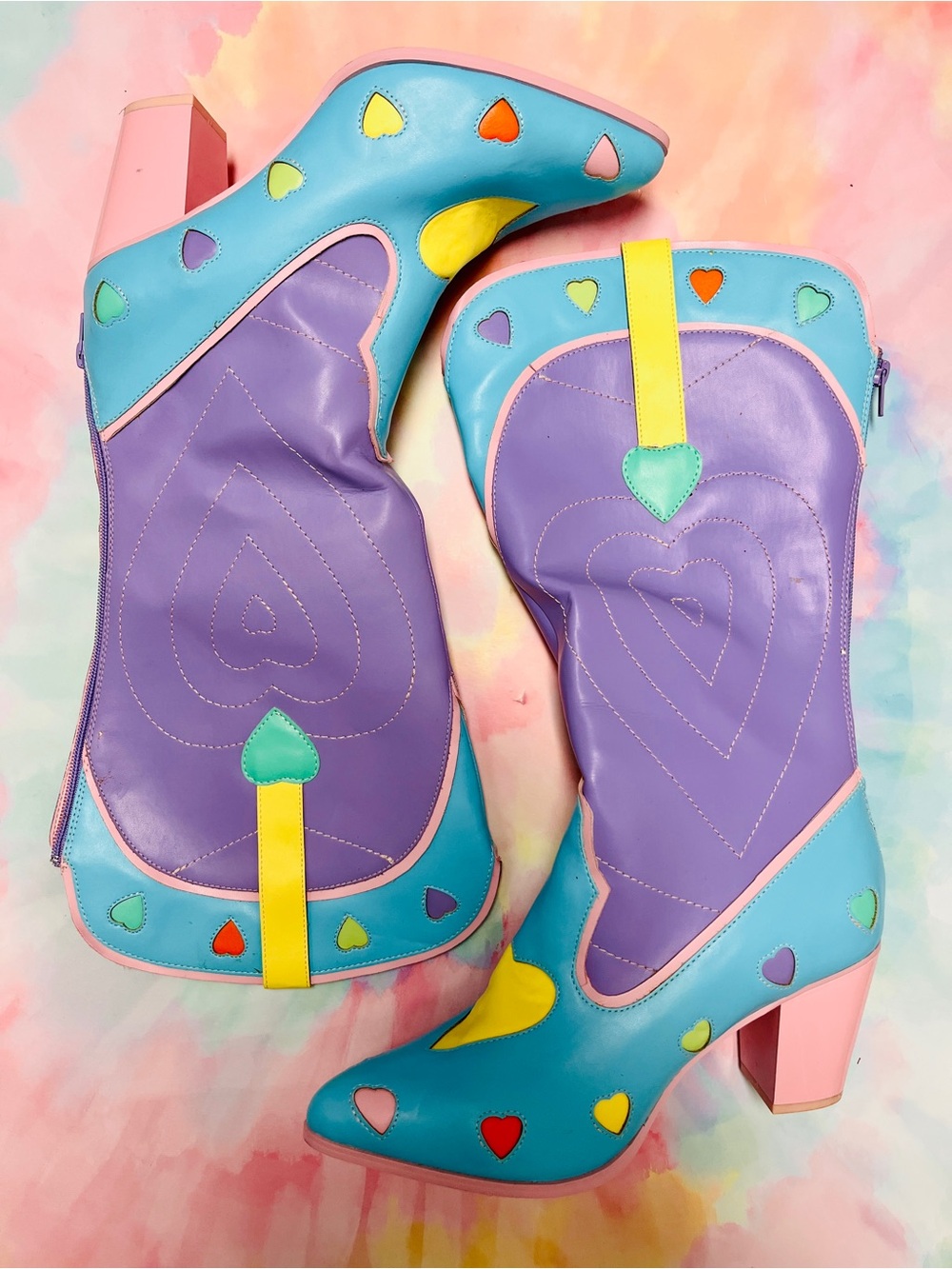 YRU Dollskill Pastel Cowboy Boots- Space Cowgirl Style